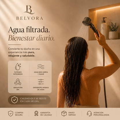 ⭐ Cabezal de ducha + 3 filtros